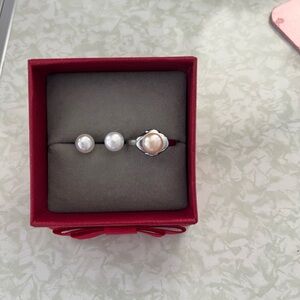 Elegant Pearl earrings free pearl ring